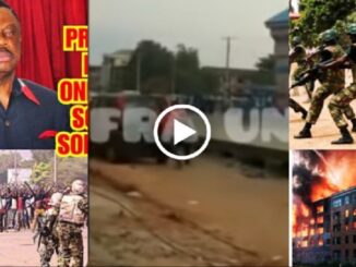 Nigerian soldiers ran as Unknown Gunmen