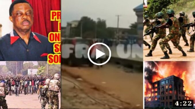 Nigerian soldiers ran as Unknown Gunmen