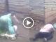 Mother and son almost beats father to death