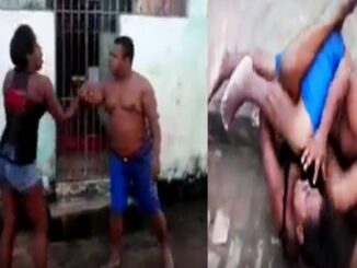 Watch Moment Woman Beats Husband Black And Blue For Denying Her Sex For Months