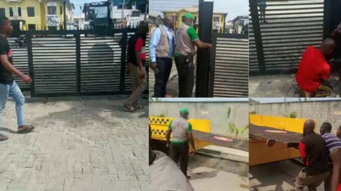 Breaking Lagos state government removes gates from adjourning streets in Lekki Phase one (videos)