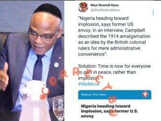 Solution Time is now for everyone to part in peace - Mazi Nnamdi Kanu warn