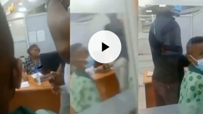 Drama as Man strips in bank to protest against 'illegal withdrawals' from his account
