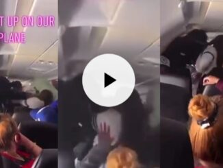 Drama as passengers exchange blows on a plane mid-air