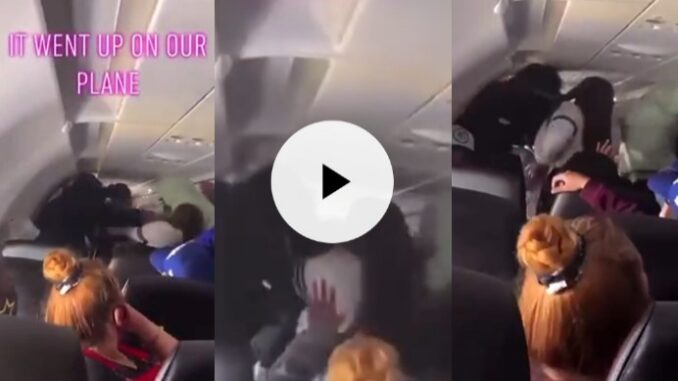 Drama as passengers exchange blows on a plane mid-air
