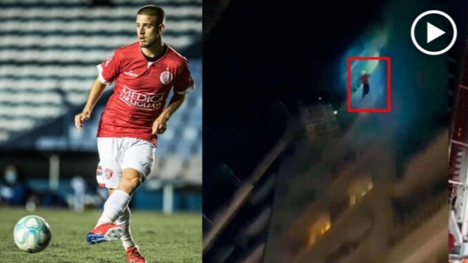 firefighters rescue footballer swaying