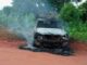 Just In!! Unknown Gunmen Kill Policeman at Checkpoint in Delta, Set Van Ablaze