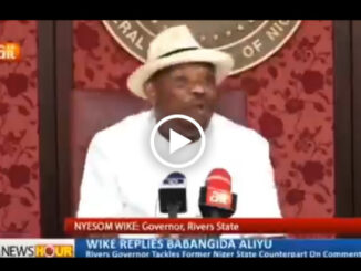 Nyesom Wike threatens to "flog" former Governor of Niger state, Babangida Aliyu for referring to him as dictator (video)