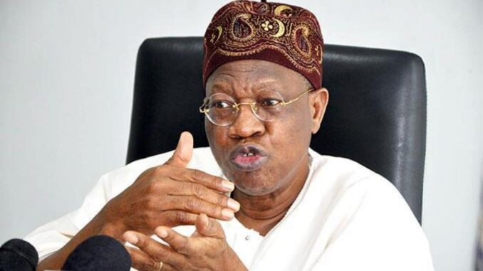 It's Not Buhari Government's Job To Persecute Bandits - Lai Mohammed