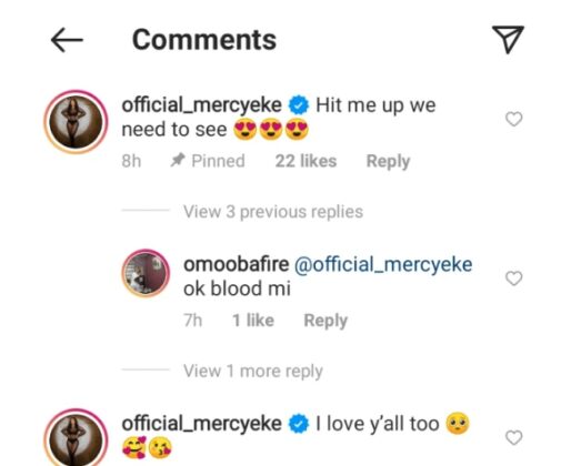 Mercy Eke Reacts After Man Drew A Tattoo Of Her Face