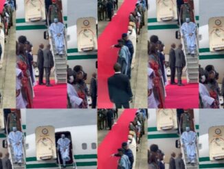 President Buhari finally arrives Lagos for commissioning of projects
