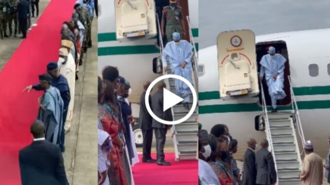 President Buhari arrives Lagos for