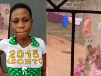 Police Arrested Nigerian mother filmed abusing her daughter while brushing her teeth