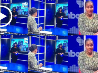 Broadcast went wrong as broadcaster confronts colleague on live TV not knowing they were already live in Namibian