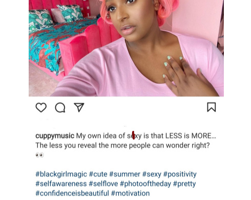 DJ Cuppy share what her idea of sexy is