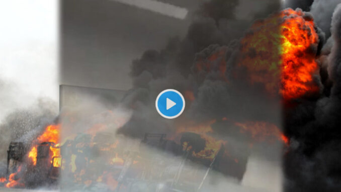 Several Injured as Gas tanker explodes in Ikeja