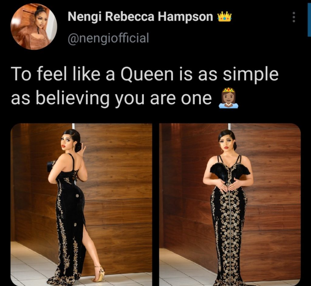 To Feel Like a Queen Is as Simple as Believing You Are One – Nengi