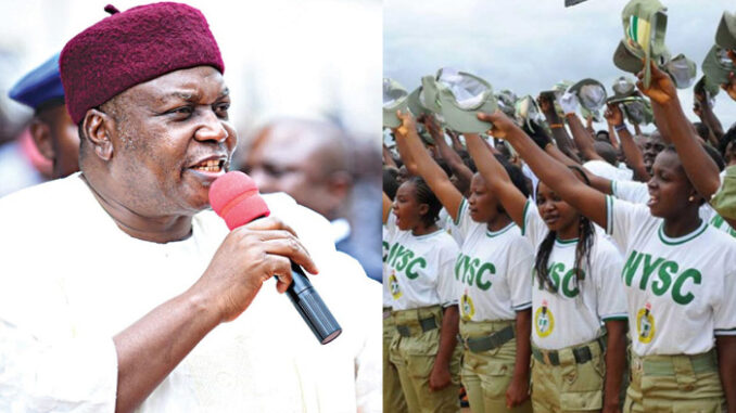 Nysc Governor Ishaku social works military training