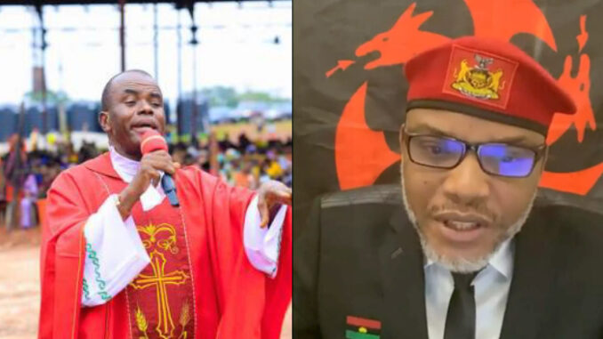 The leader of IPOB, Nnamdi Kanu Not A Murderer, Terrorist, The North Is Finished - Father Mbaka