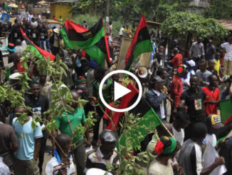 ''No Referendum! No Election!'' Biafran Youths insists as they publicly disgraced Victor Umeh at Ngbuka Obosi